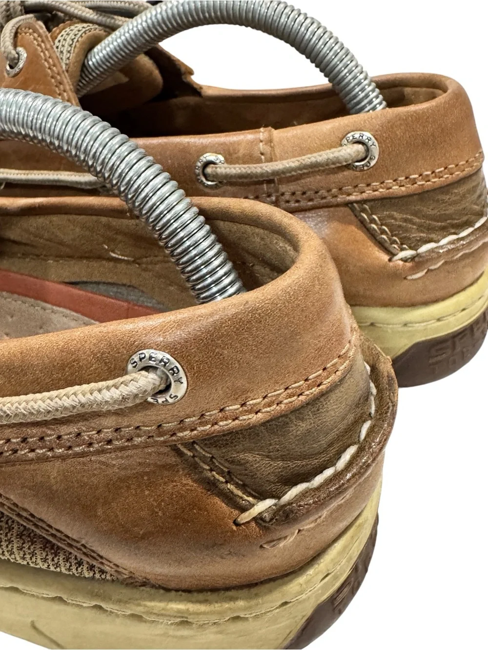 Sperry Mens 10.5 W Billfish Brown Leather Boat Shoes Deck Shoes 0799320